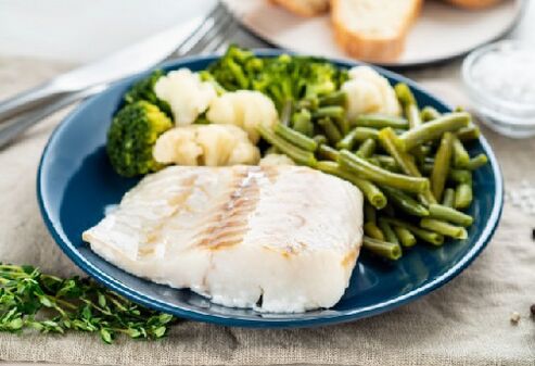 Peixe con verduras
