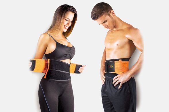 Cinto con efecto sauna para adelgazar