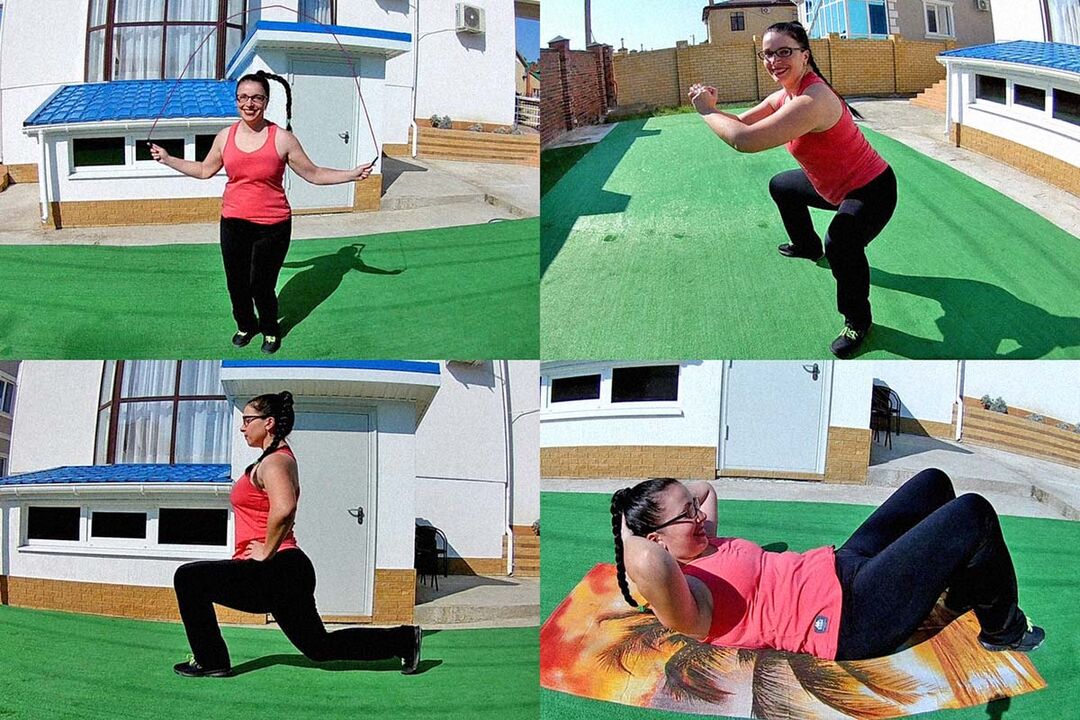 tipos de exercicios para a perda de peso