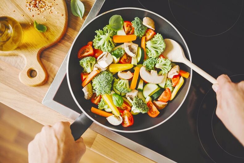 preparar alimentos dietéticos para a perda de peso